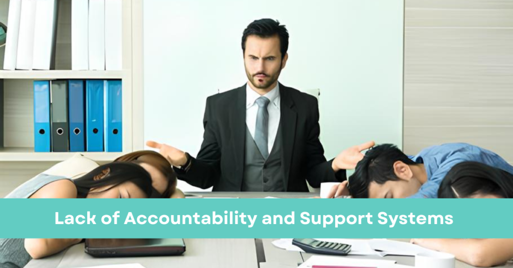 Lack of Accountability and Support Systems